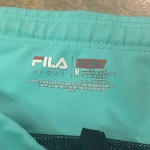 Fila Black and teal capris